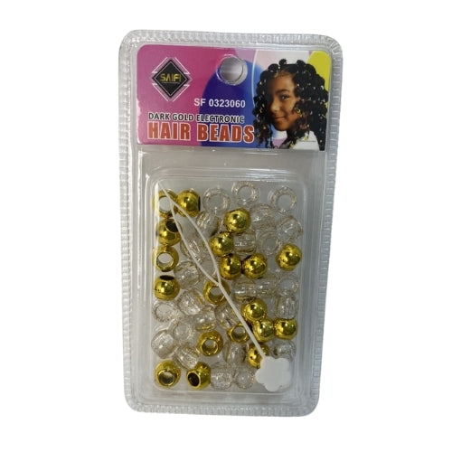 Saifi Dark Gold Electronic Hair Beads SF 0323060