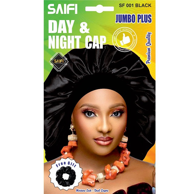 Saifi Day &amp; Night Cap SF 001 Black Jumbo Plus