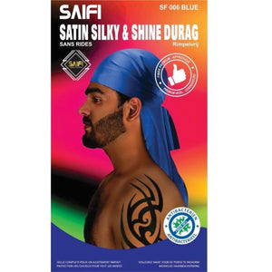 Saifi Satin Silky & Shine Durag Blue