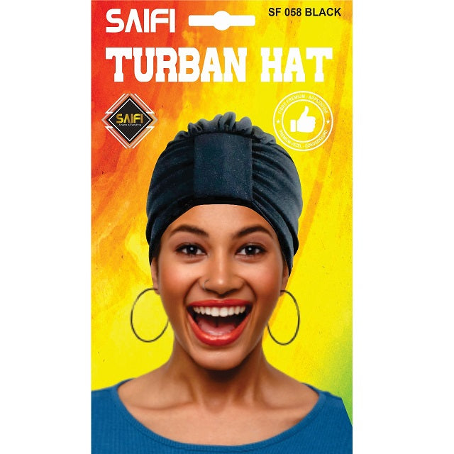 Saifi Turban Hat SF 058 Black