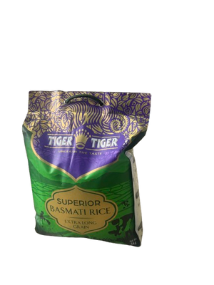 Tiger Superieur Basmati Rice Extra Long Grain 5kg