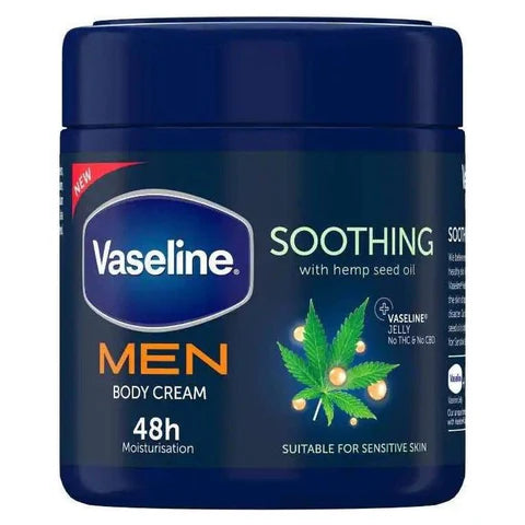 Vaseline Men Soothing Body Cream 400 ml - Africa Products Shop
