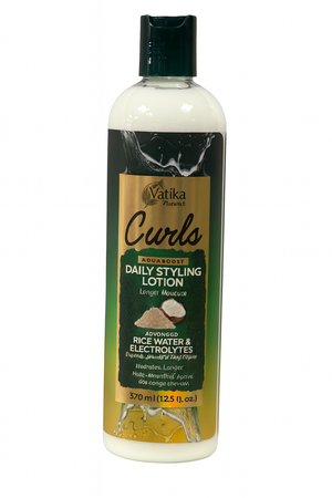Vatika Curls Daily Styling Lotion – Rice Water &amp; Electrolytes (370 ml)