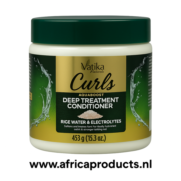 Vatika Curls Deep Treatment Conditioner – Rice Water &amp; Electrolytes (453 g)