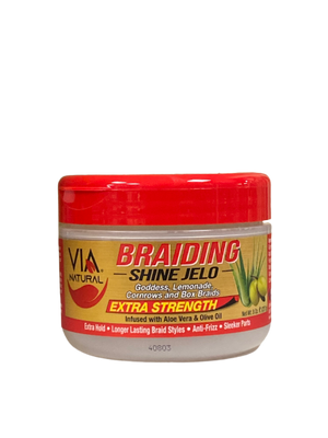 Via Natural Braiding Shine Jelo Extra Strength 227 g - Africa Products Shop