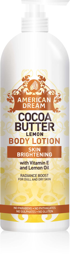 American Dream Cocoa Butter Body Lotion Lemon Skin Brightening 750 ml