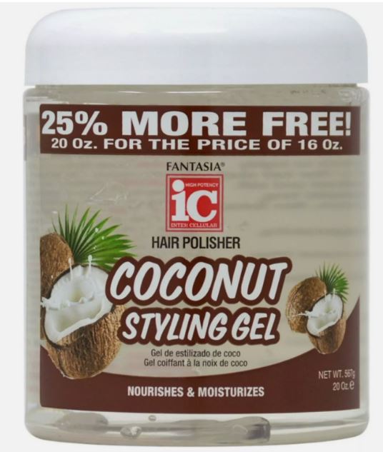 IC Fantasia Coconut Styling Gel 16oz