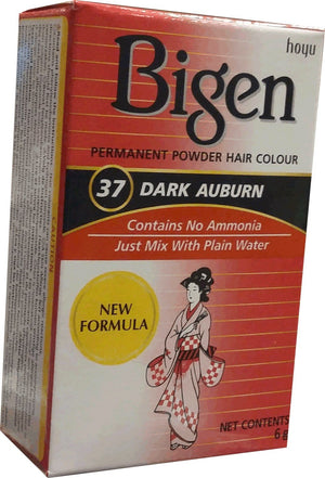 Bigen Permanent Powder Hair Colour Dark Auburn 37