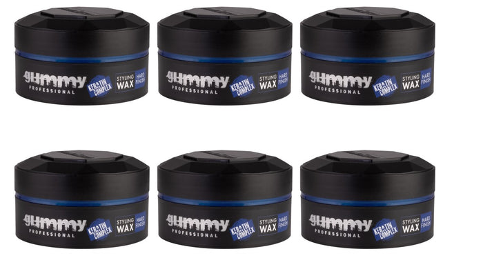 Gummy Keratin Complex Styling Wax Hard Finish 6 stuks