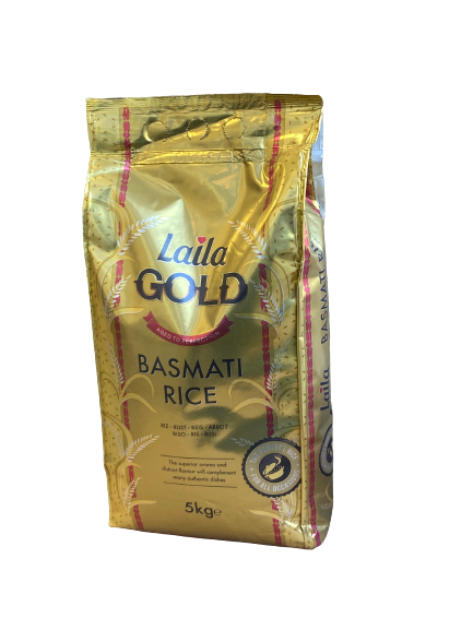 Laila Basmati Rice (8 X 500g Packs), Aromatic Rice Basmati-Style