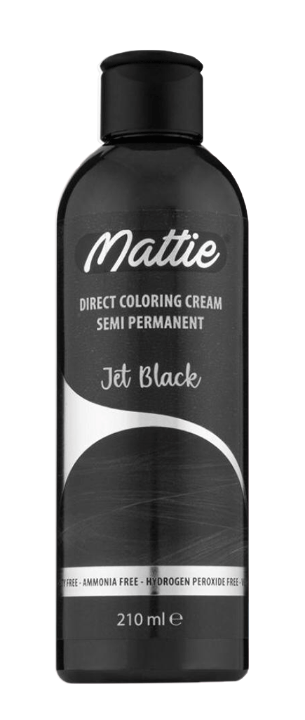 Mattie Direct Coloring Cream Semi-Permanent Jet Black  210 ml