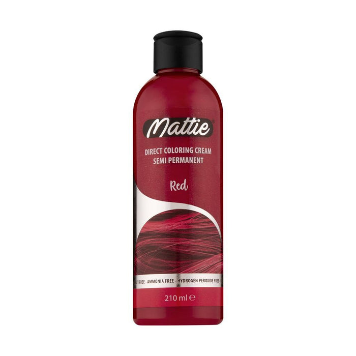 Mattie Direct Coloring Cream Semi-Permanent  Red 210 ml