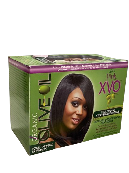 Pink Organic Olive Oil XVO Relaxer Kit Super Strength